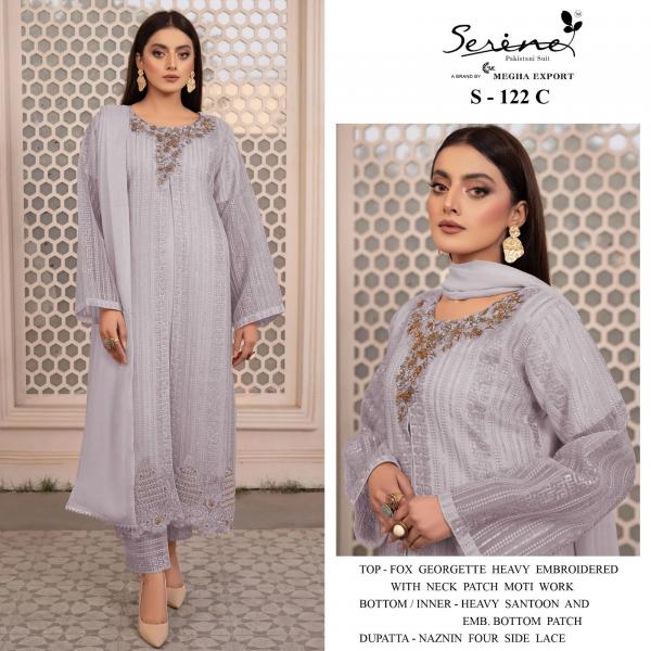 Serine S 122 C To F New Designer Pakistani Suit Collection